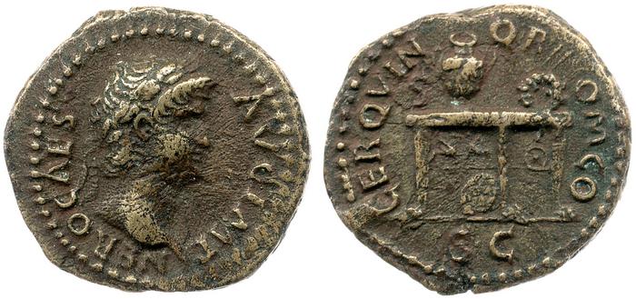 RIC I (second edition) Nero 233, реверс, bm