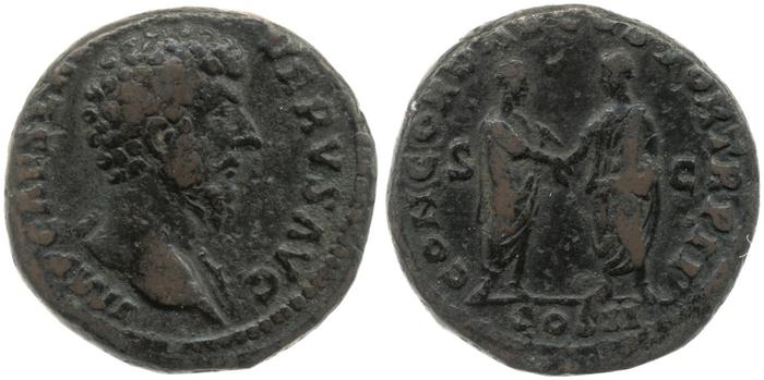 RIC III Marcus Aurelius 1314, реверс, bm