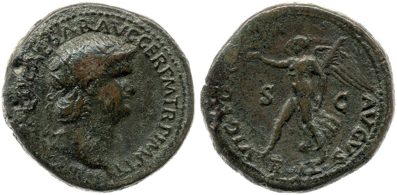 RIC I (second edition) Nero 196, аверс, bm