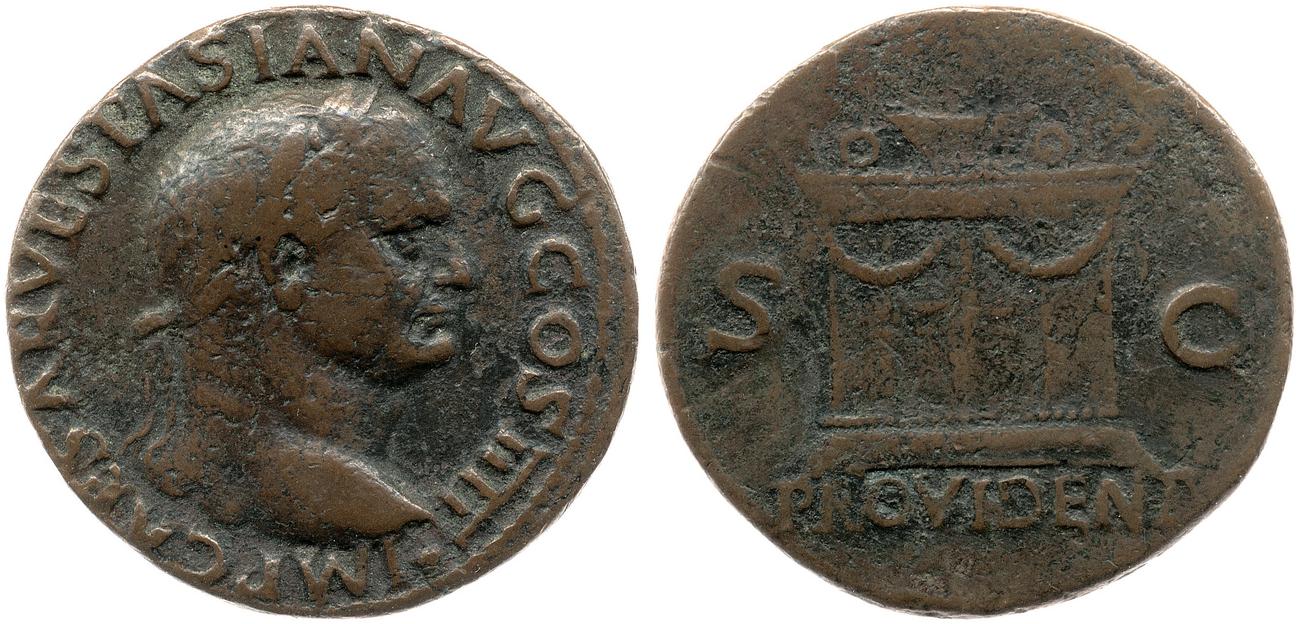 RIC II, Part 1 (second edition) Vespasian 1201, аверс, bm
