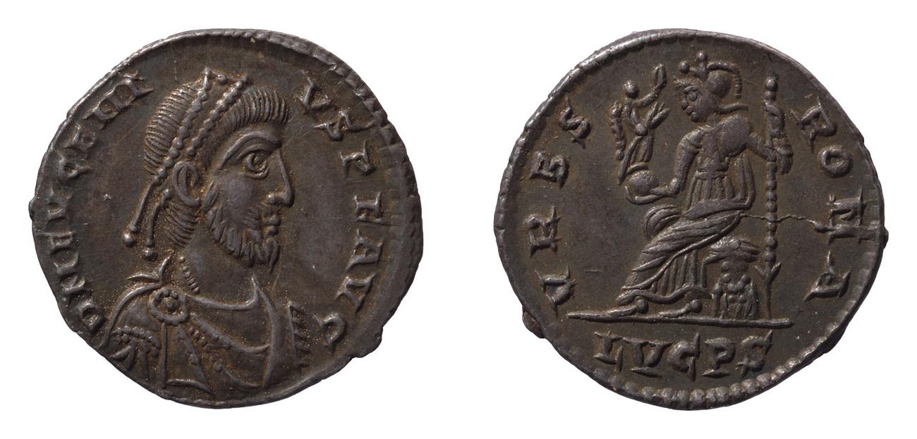 RIC IX Lugdunum 46, аверс, bm