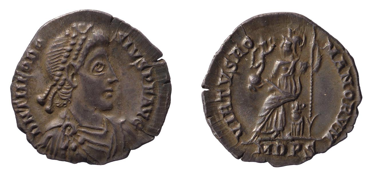 RIC IX Mediolanum 32A, аверс, bm