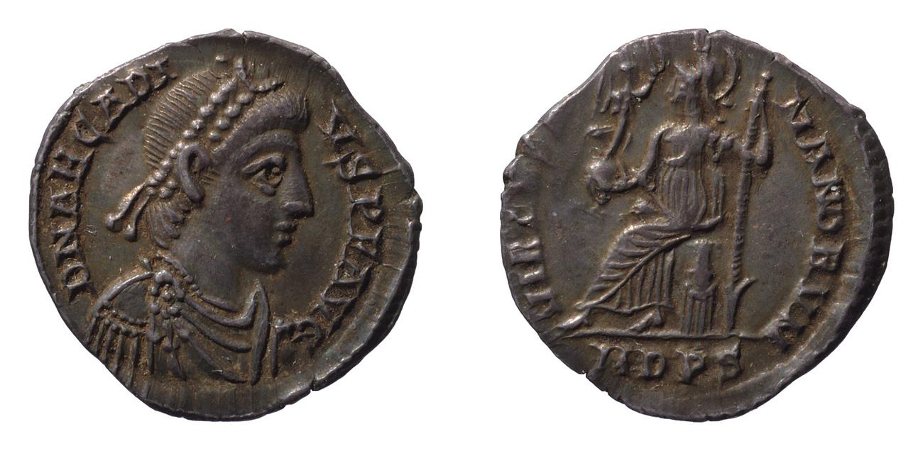 RIC IX Mediolanum 32B, аверс, bm