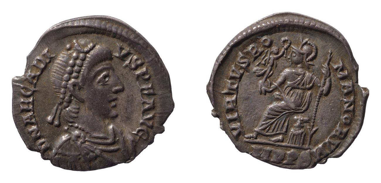 RIC IX Mediolanum 32B, аверс, bm