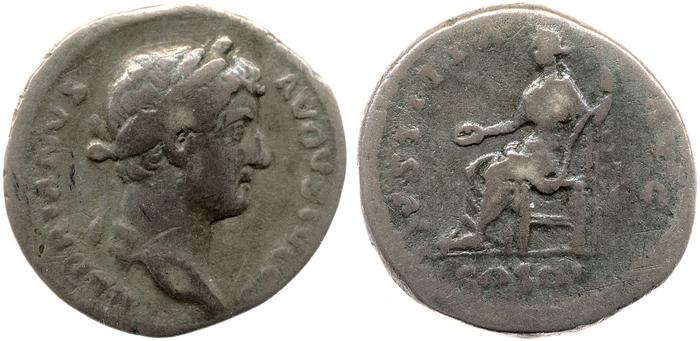 RIC II, Part 3 (second edition) Hadrian 955, реверс, bm