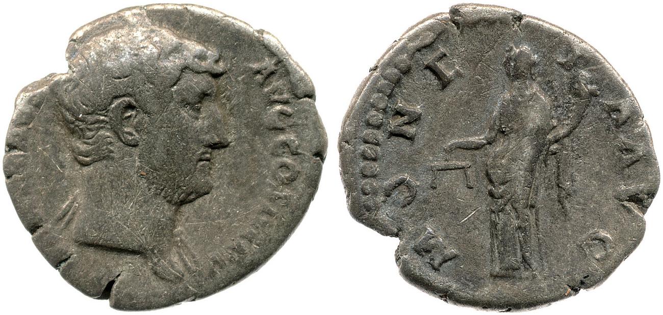 RIC II, Part 3 (second edition) Hadrian 2224, аверс, bm