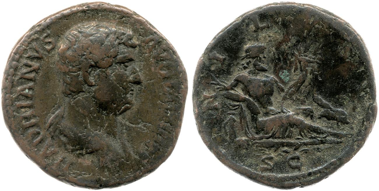 RIC II, Part 3 (second edition) Hadrian 1703, аверс, bm