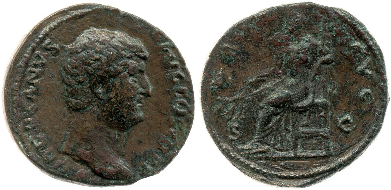 аверс RIC II, Part 3 (second edition) Hadrian 2264