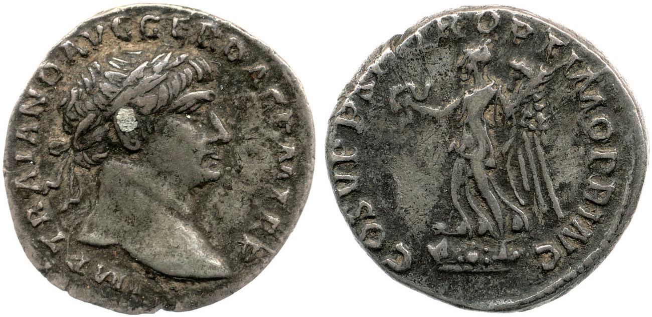 RIC II Trajan 129, аверс, bm