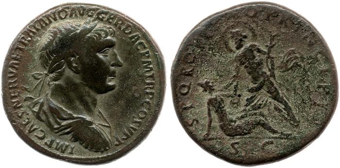 RIC II Trajan 557, реверс, bm