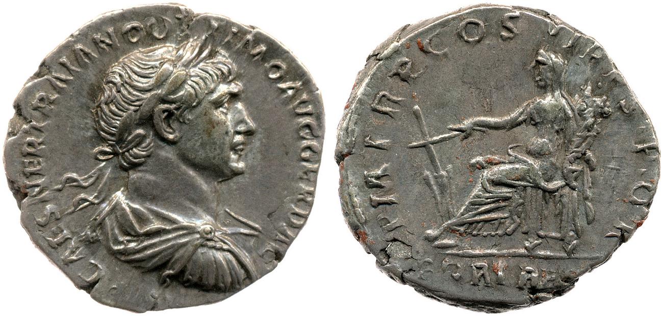 RIC II Trajan 319, аверс, bm