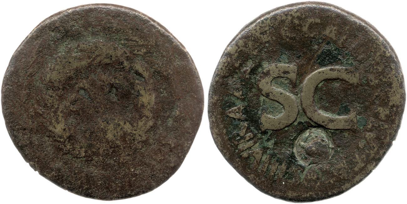 RIC I (second edition) Augustus 377, аверс, bm