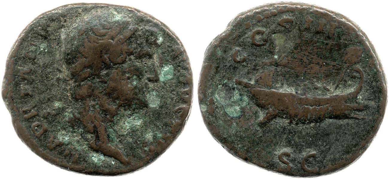 RIC II, Part 3 (second edition) Hadrian 820, аверс, bm