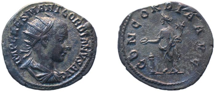 RIC IV Gordian III 178A, реверс, bm