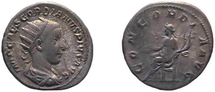 RIC IV Gordian III 52, реверс, bm