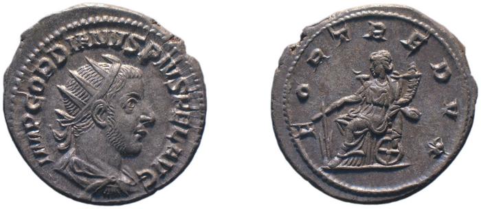 RIC IV Gordian III 143, реверс, bm