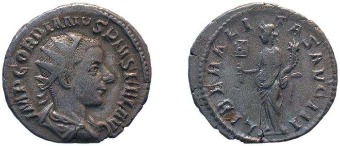 RIC IV Gordian III 67, реверс, bm