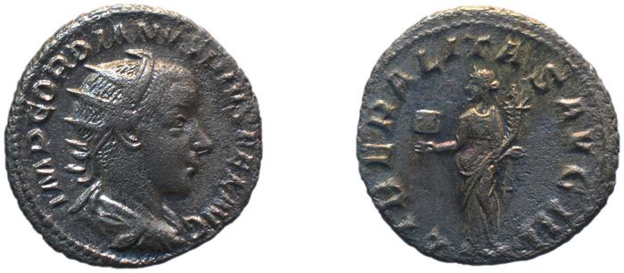 RIC IV Gordian III 67, реверс, bm