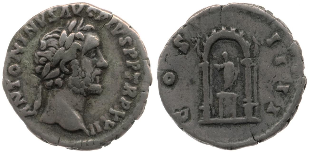 RIC III Antoninus Pius 285, аверс, bm