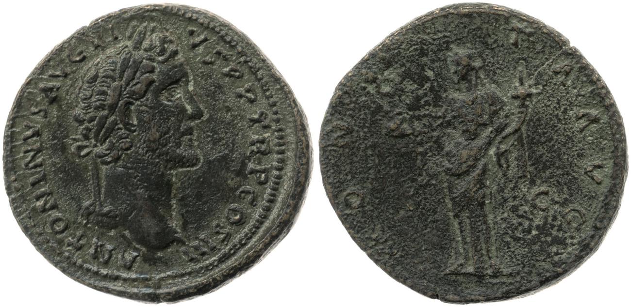 RIC III Antoninus Pius 611, аверс, bm