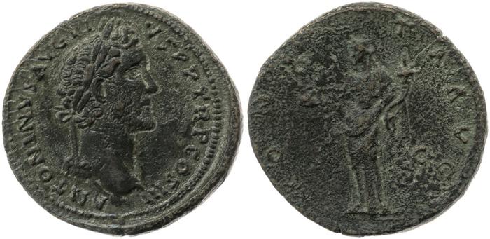 RIC III Antoninus Pius 611, реверс, bm