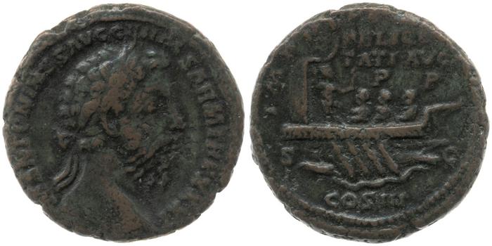 RIC III Marcus Aurelius 1195, реверс, bm