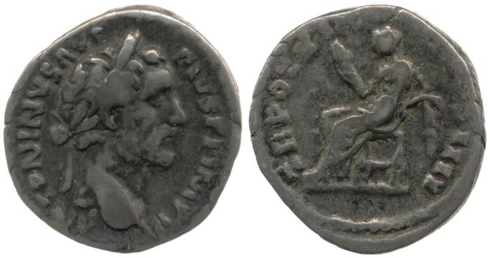 RIC III Antoninus Pius 248, реверс, bm