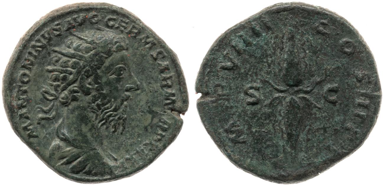 RIC III Marcus Aurelius 1220, аверс, bm