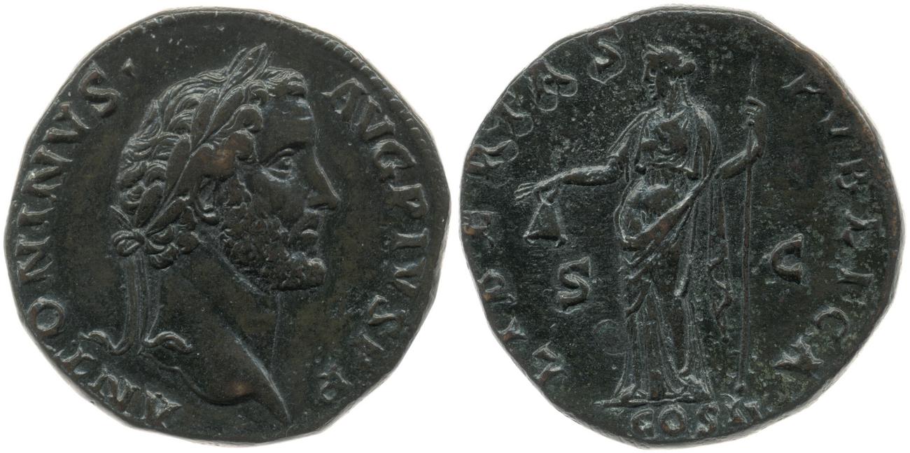 аверс RIC III Antoninus Pius 538