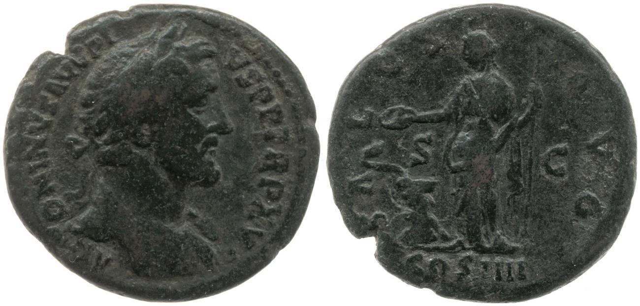 RIC III Antoninus Pius 900A, аверс, bm