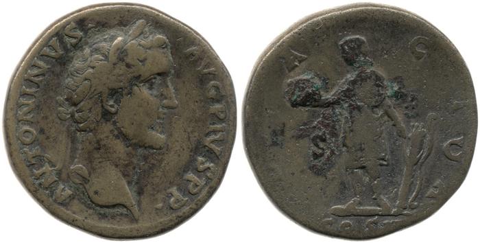 реверс RIC III Antoninus Pius 581