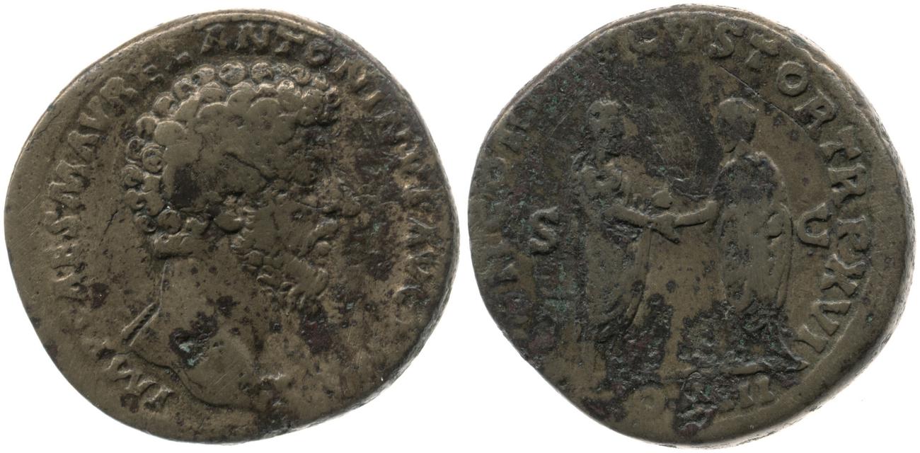 аверс RIC III Marcus Aurelius 825