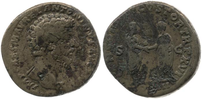 реверс RIC III Marcus Aurelius 825