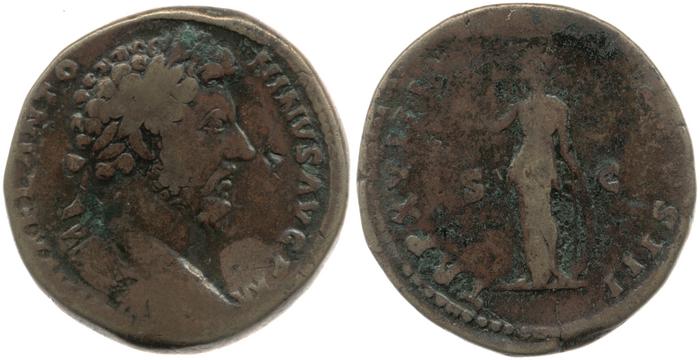 реверс RIC III Marcus Aurelius 872