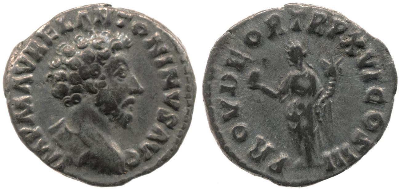 RIC III Marcus Aurelius 50, аверс, bm