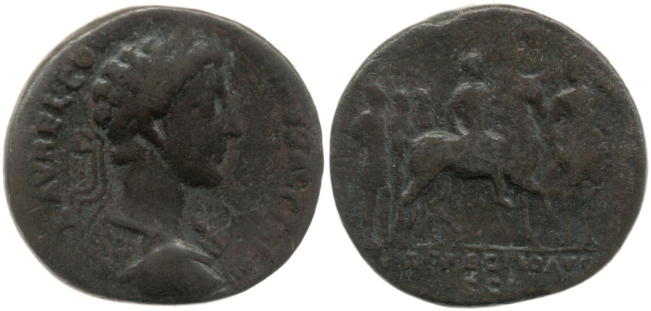аверс RIC III Marcus Aurelius 1613