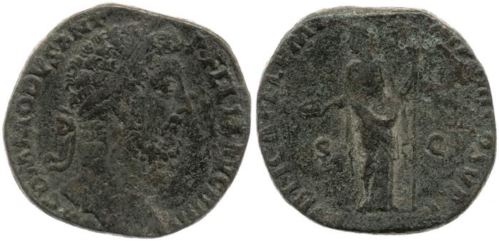 RIC III Commodus 503, реверс, bm