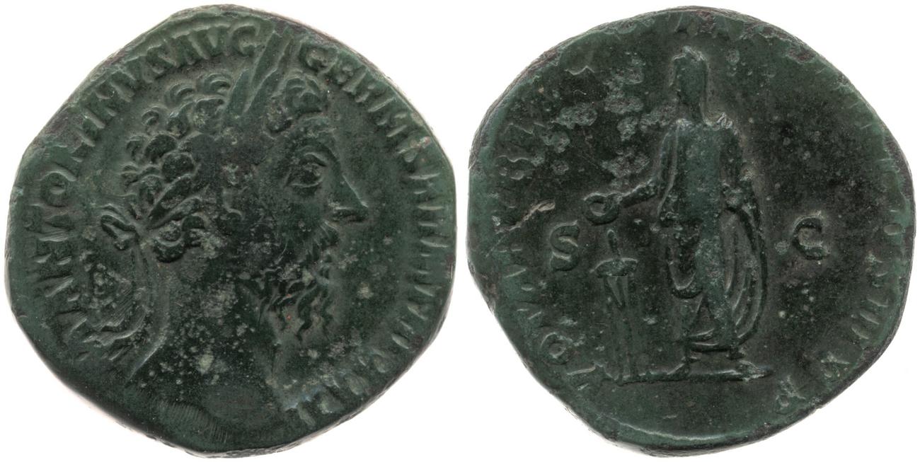 аверс RIC III Marcus Aurelius 1226