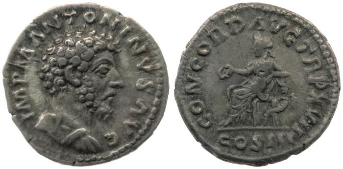 RIC III Marcus Aurelius 59, реверс, bm