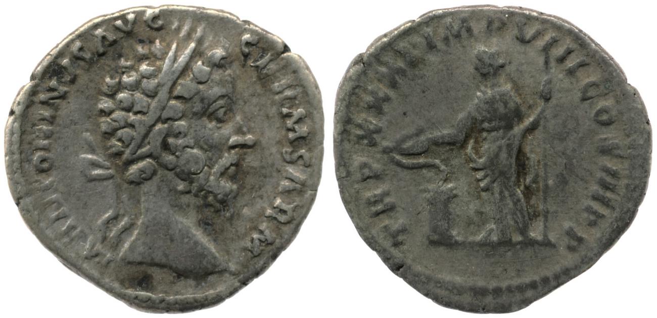 аверс RIC III Marcus Aurelius 373