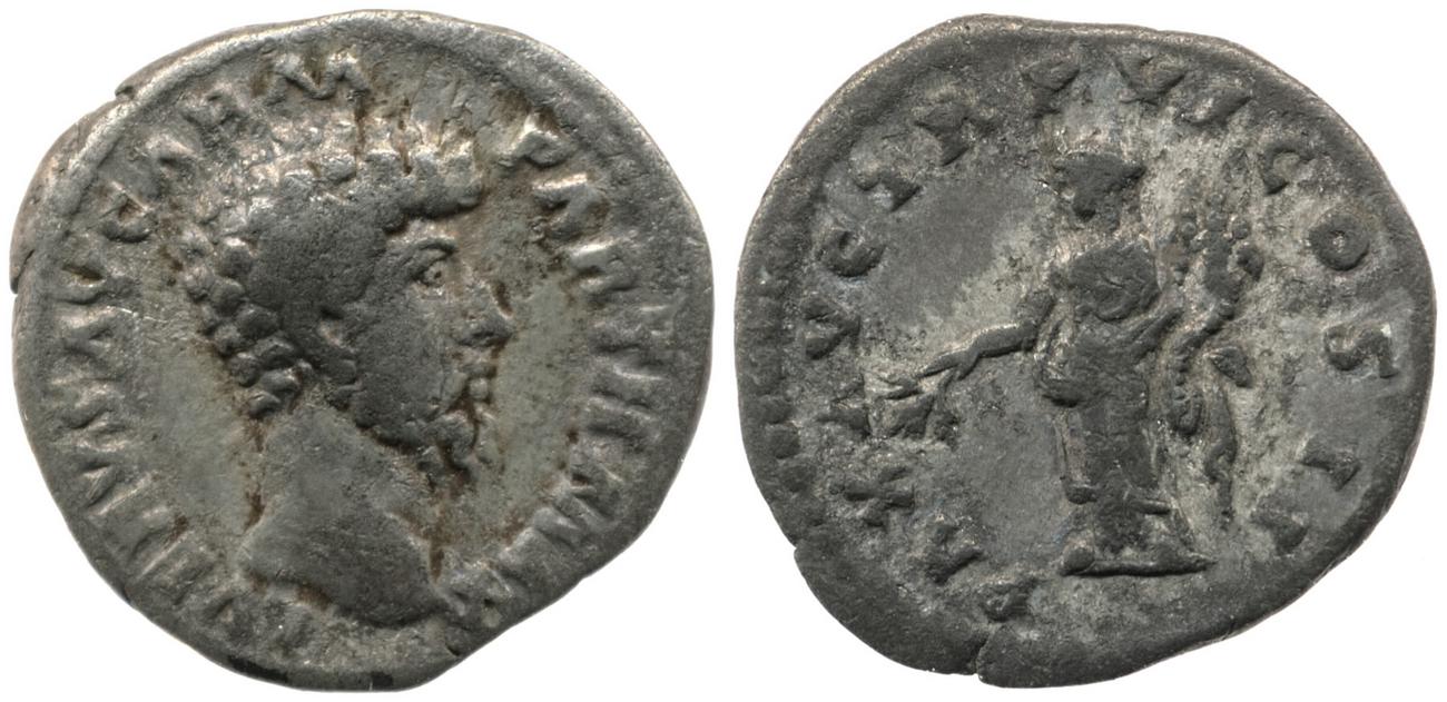аверс RIC III Marcus Aurelius 557