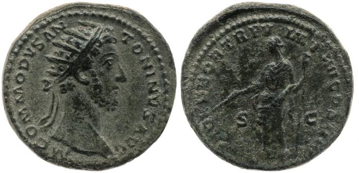 RIC III Commodus 303, реверс, bm