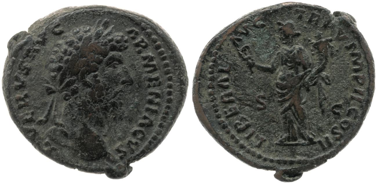 аверс RIC III Marcus Aurelius 1417
