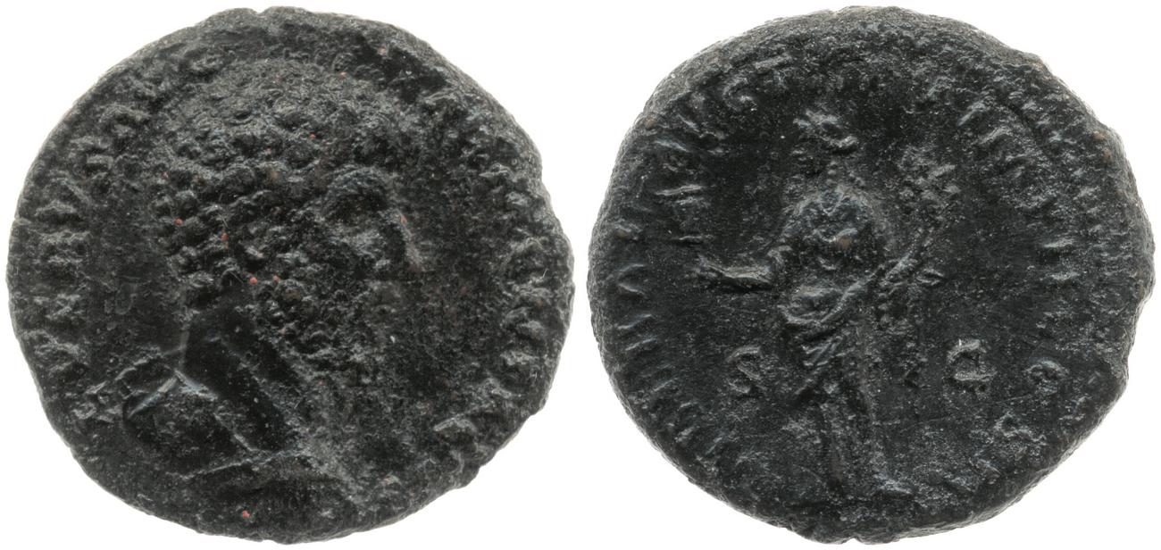 аверс RIC III Marcus Aurelius 1418
