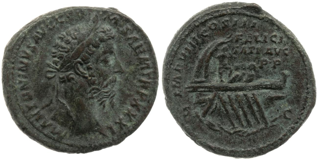 аверс RIC III Marcus Aurelius 1196