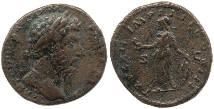 реверс RIC III Marcus Aurelius 953