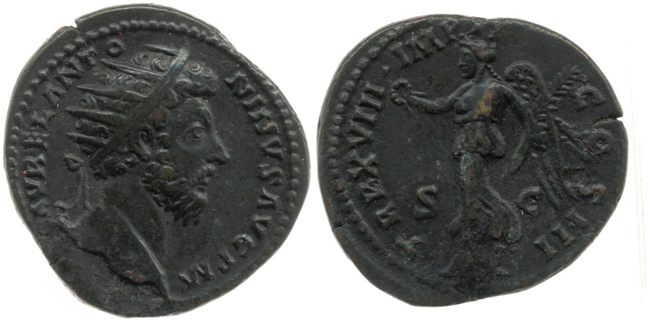 аверс RIC III Marcus Aurelius 880