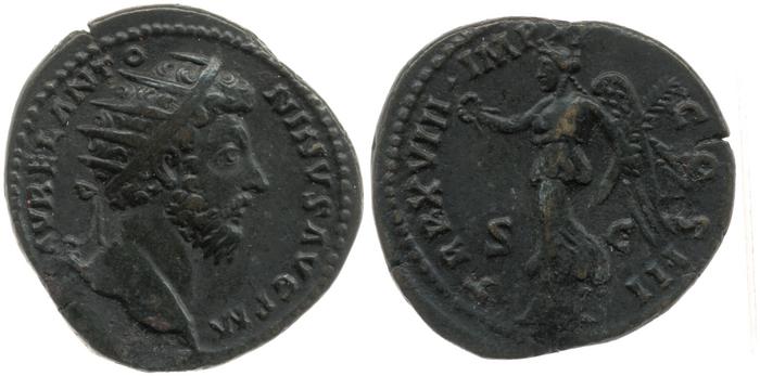 реверс RIC III Marcus Aurelius 880