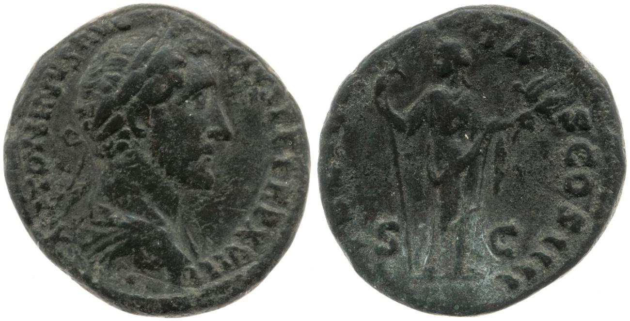 RIC III Antoninus Pius 937, аверс, bm