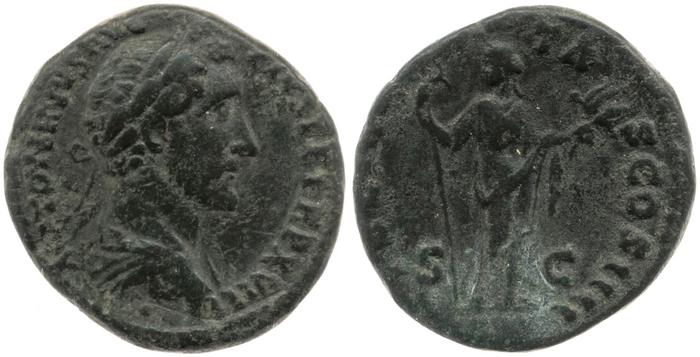 RIC III Antoninus Pius 937, реверс, bm